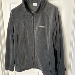 Columbia Gray Fleece Jacket 3X